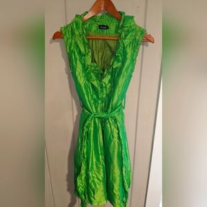 Ariella Sleeveless Dress Green Large